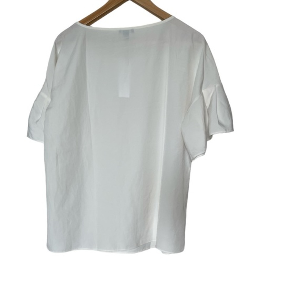 Loft Flutter Sleeve Mix Media Tee Size Medium NWT - Picture 4 of 4